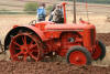 Case tractor with spiked metal wheels 