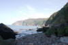 Lynmouth beach looking towards Foreland 