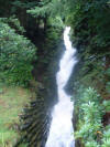 Waterfall at Llechwedd slate mine