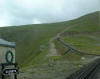 A train making the final assault on Snowdon's summit