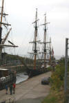Tall ship in Charlestown Harbour