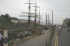 Tall ship in Charlestown Harbour