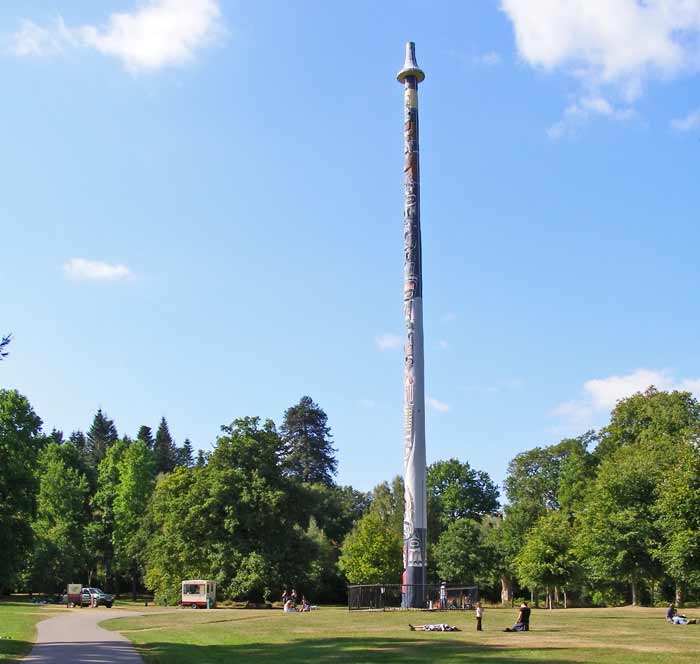 Totem pole at Virginia Water 