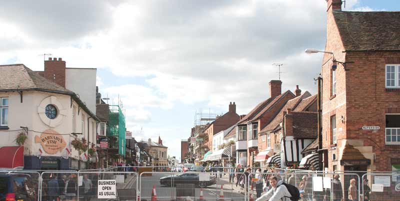 Street scene in Stratford upon Avon 