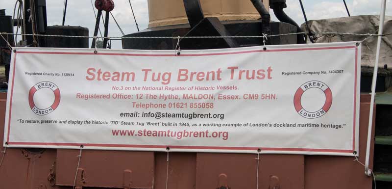 Steam Tug Brent Trust poster. 