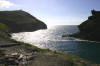 The mouth of Boscastle harbour