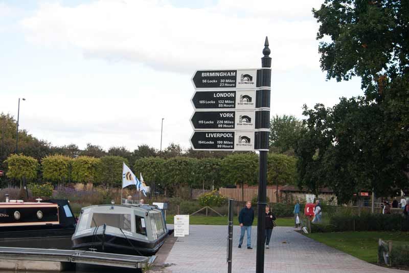 Canal signpost 