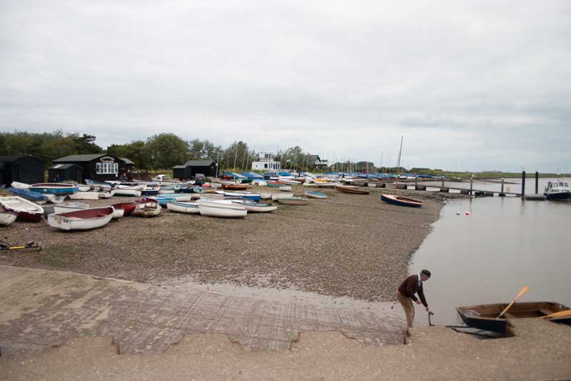 Boats on the shore at Orford  