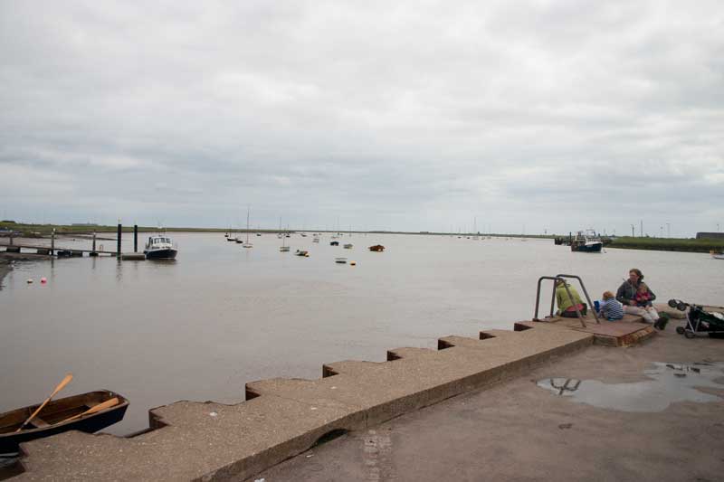 Looking toward the sea at Orford. 